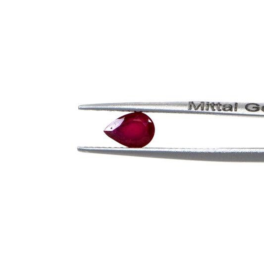 Natural Bangkok Ruby Calibrated Pears | 5x7mm & 6x8mm