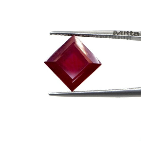 Natural Bangkok Ruby Calibrated Squares | 12mm & 13mm