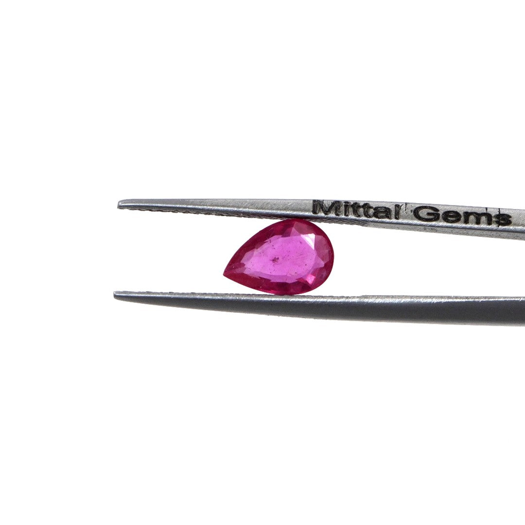 Natural Bangkok Ruby Calibrated Pears | 7x10mm & 8x11mm