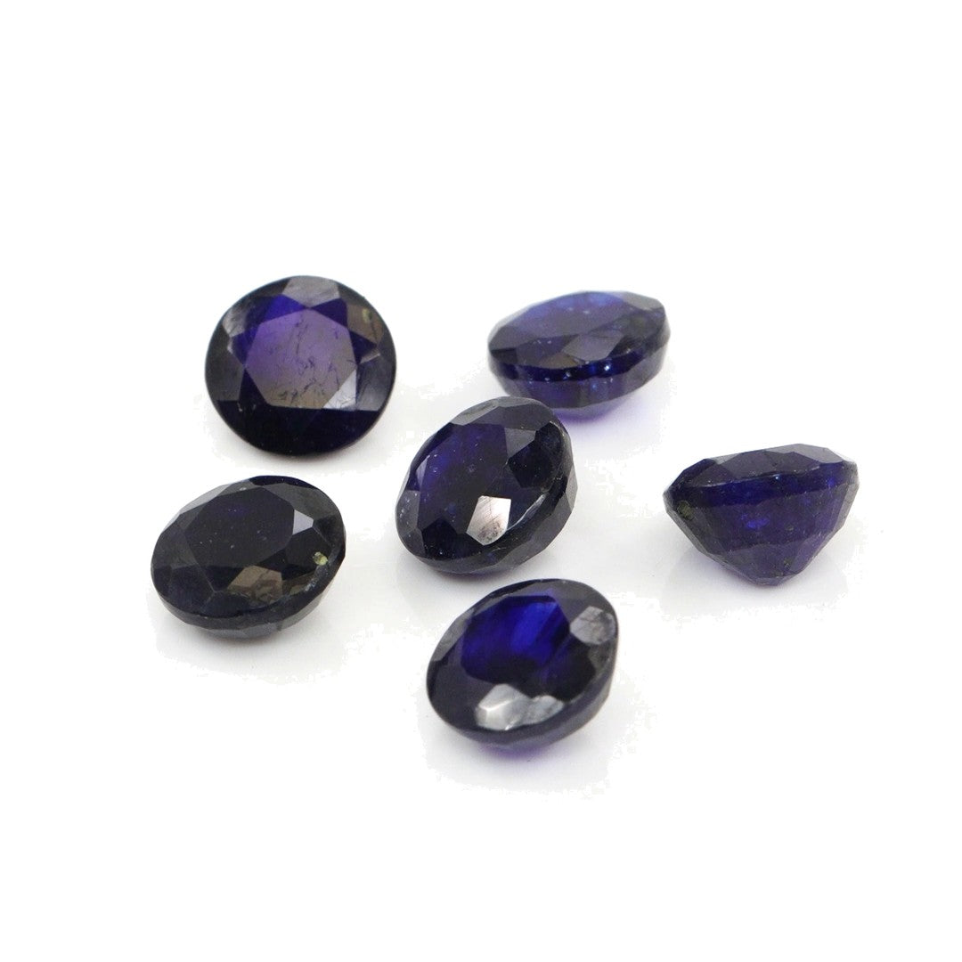 Natural Bangkok Blue Sapphire Calibrated Rounds | 7mm & 8mm