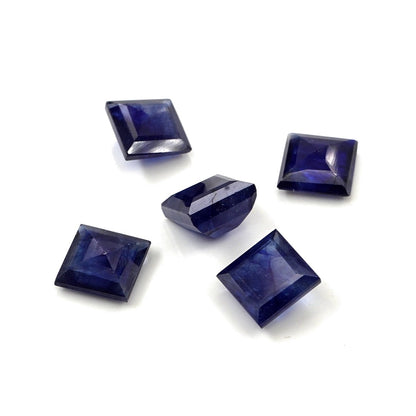 Natural Bangkok Blue Sapphire Calibrated Squares | 9mm & 10mm