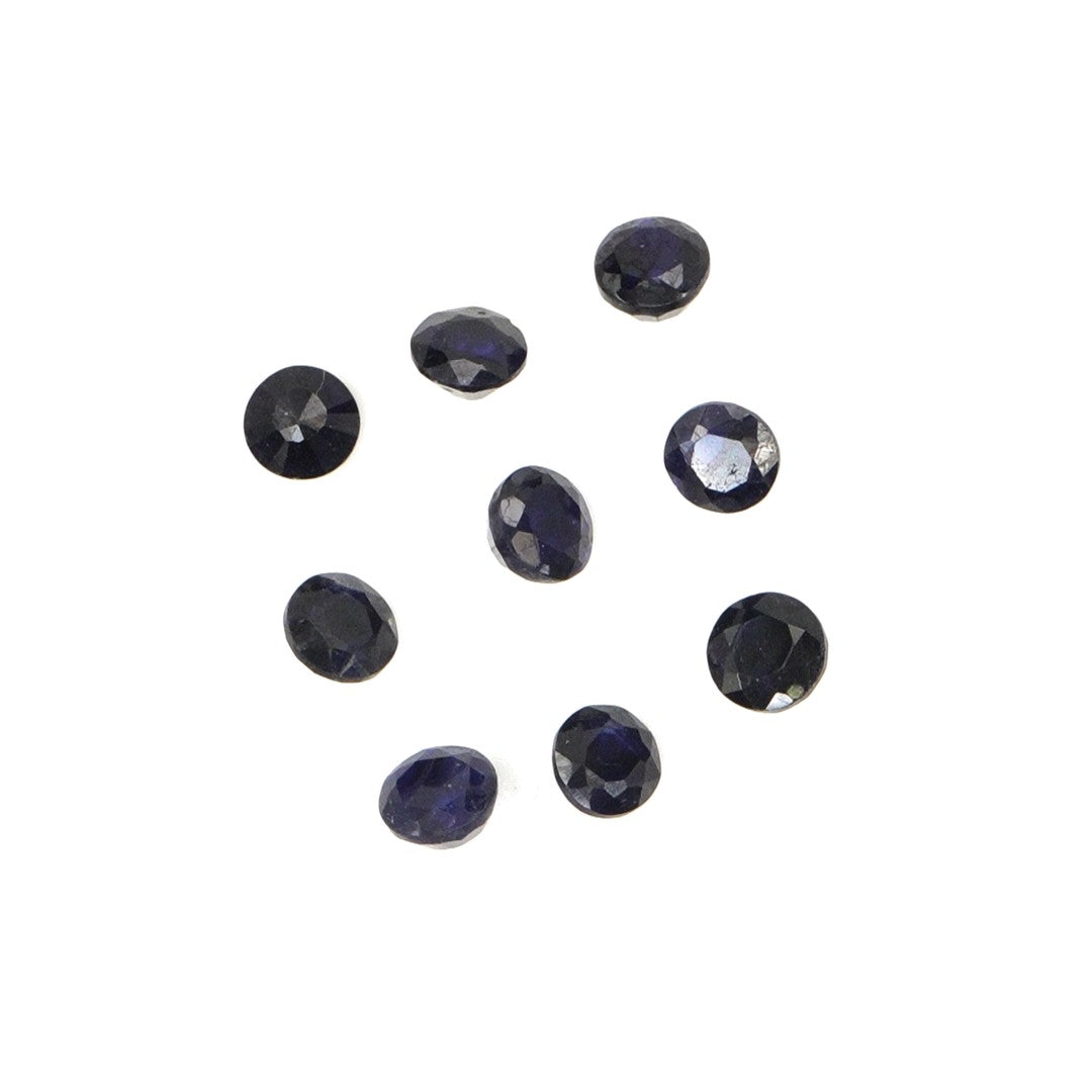 Natural Bangkok Blue Sapphire Calibrated Rounds | 4mm & 4.5mm