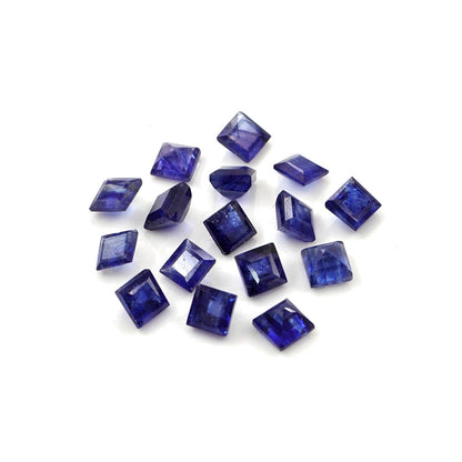 Natural Bangkok Blue Sapphire Calibrated Squares | 3mm & 3.5mm
