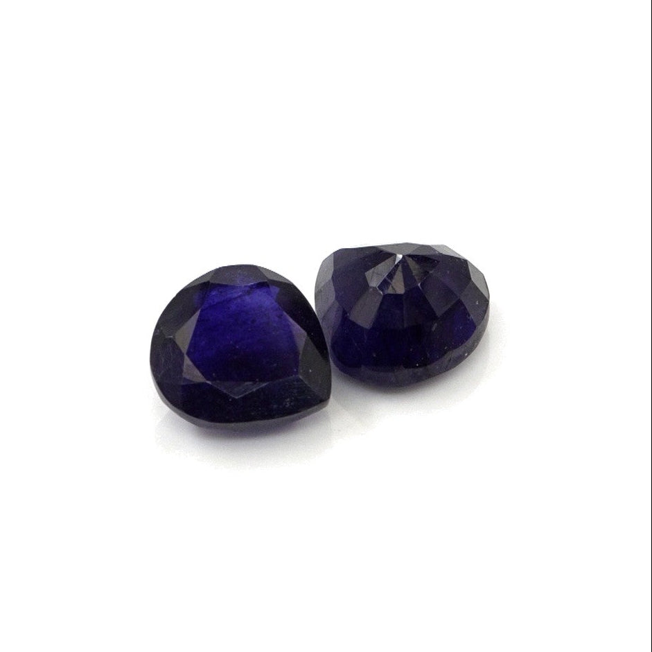 Natural Bangkok Blue Sapphire Calibrated Hearts | 9mm & 10mm