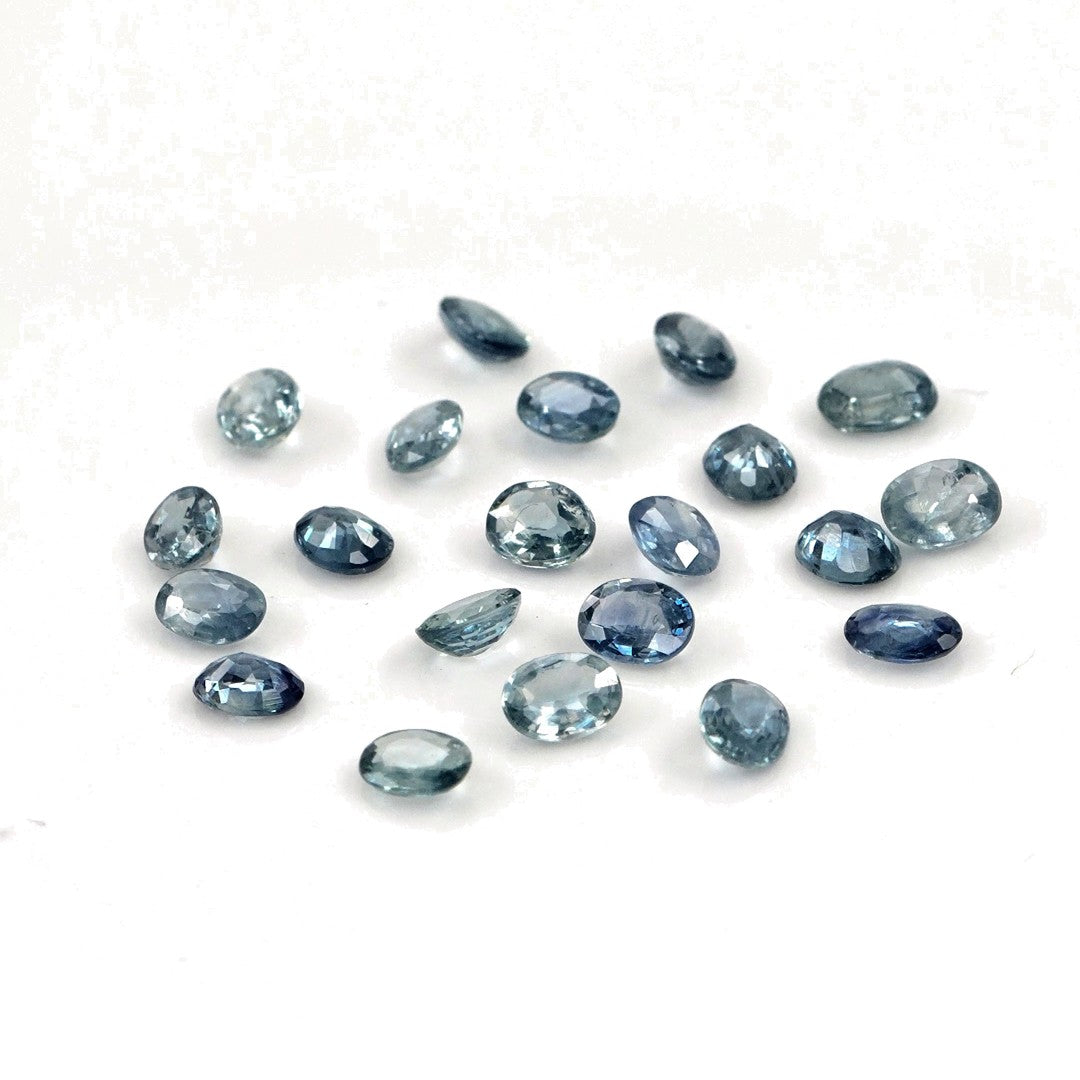 Natural Untreated Blue Sapphire Calibrated Ovals | 3x4mm & 4x5mm