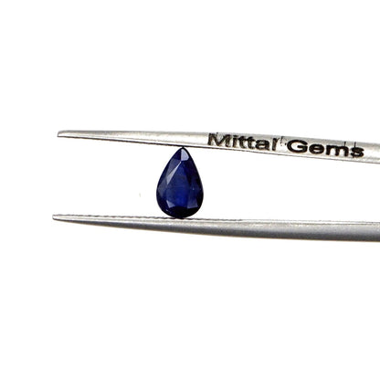Natural Untreated Blue Sapphire Calibrated Pears | 5x7mm & 6x8mm