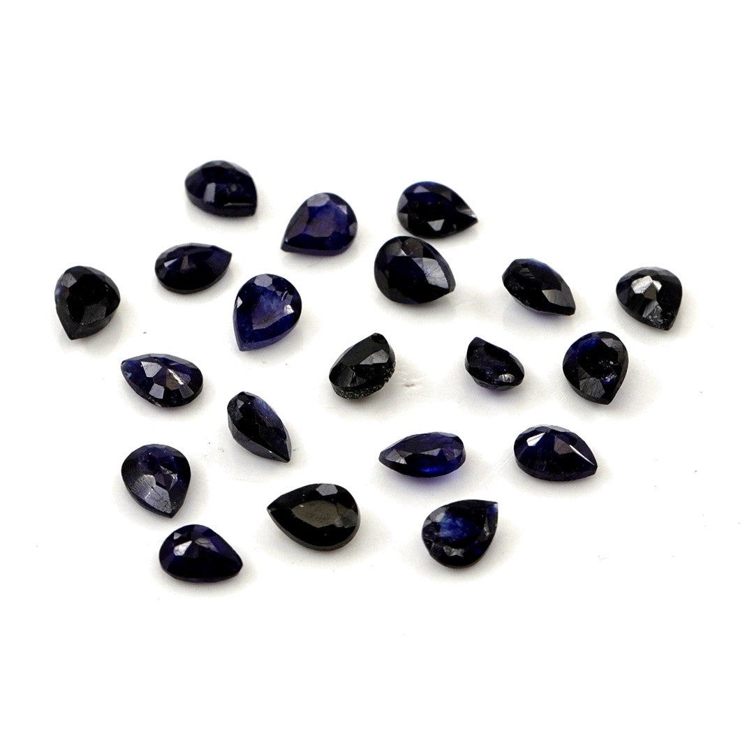 Natural Bangkok Blue Sapphire Calibrated Pears | 3x4mm & 4x5mm