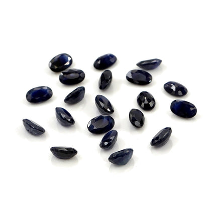 Natural Untreated Blue Sapphire Calibrated Ovals | 3x4mm & 4x5mm