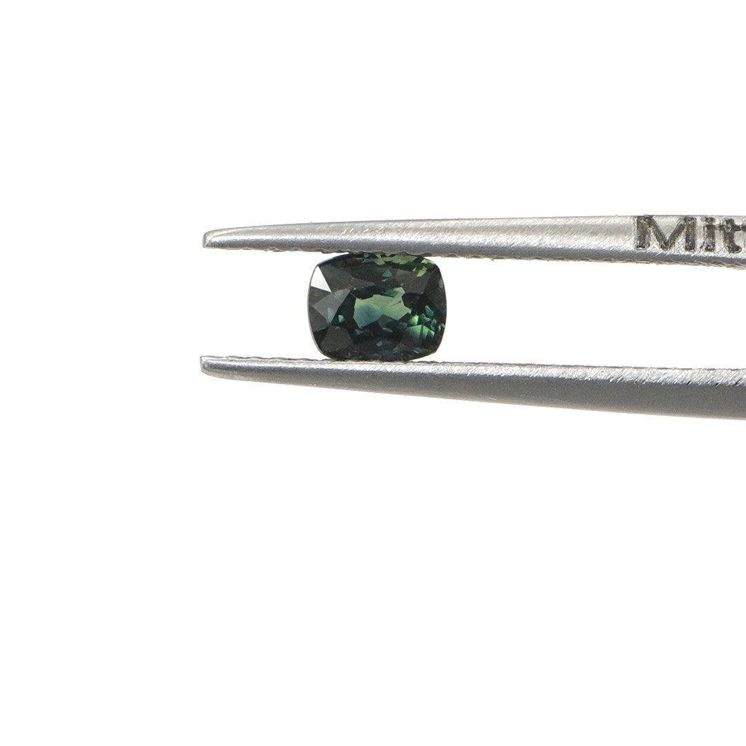 Natural Untreated Australian Teal Sapphire Calibrated Long Cushion | 3x4mm & 4x5mm