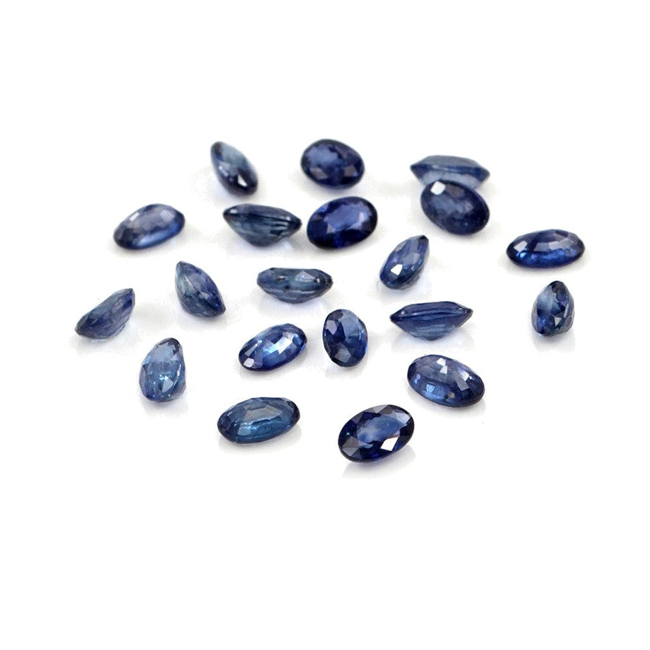 Natural Untreated Blue Sapphire Calibrated Ovals | 3x5mm & 4x6mm