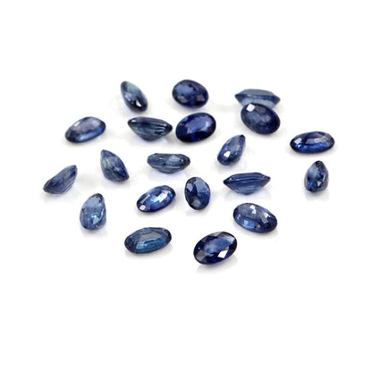 Natural Untreated Blue Sapphire Calibrated Ovals | 3x5mm & 4x6mm