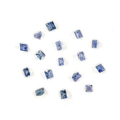 Natural Untreated Blue Sapphire Calibrated Squares | 2mm & 2.5mm