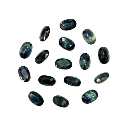 Natural Untreated Teal Sapphire Calibrated Ovals | 3x5mm & 4x6mm