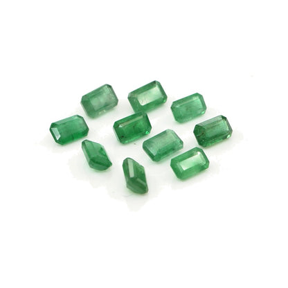 Natural Zambian Emerald Calibrated Octagons | 3x5mm & 4x6mm