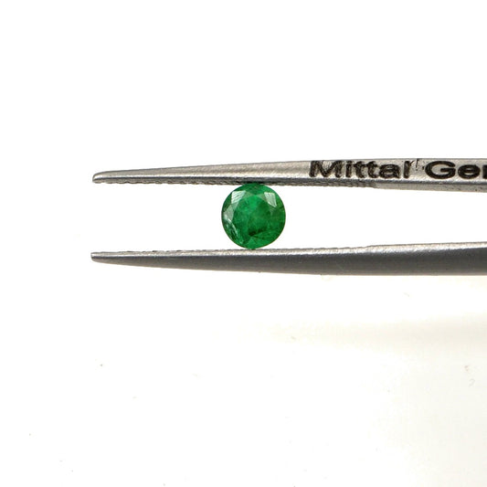 Natural Zambian Emerald Calibrated Rounds | 3mm & 3.5mm