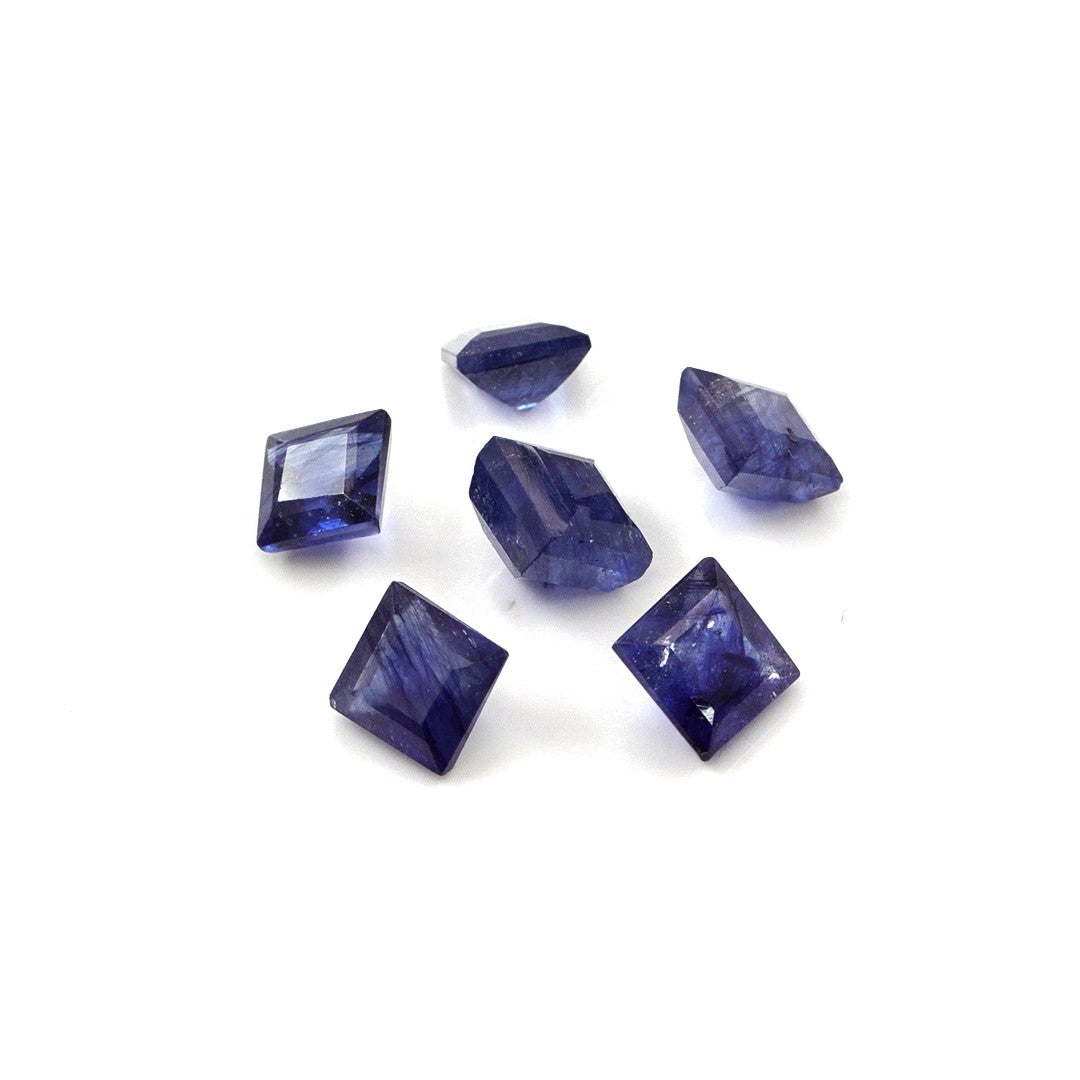Natural Bangkok Blue Sapphire Calibrated Squares | 5mm & 6mm