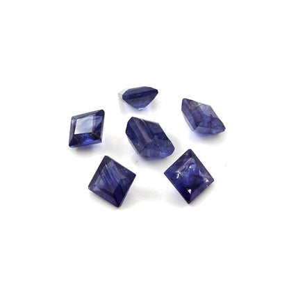 Natural Bangkok Blue Sapphire Calibrated Squares | 5mm & 6mm
