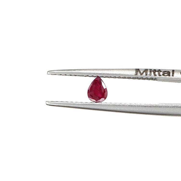 Natural Untreated African Ruby Calibrated Pears | 3x4mm & 4x5mm