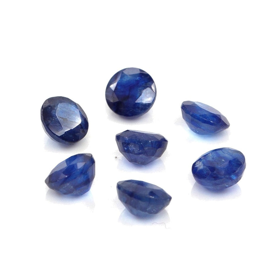 Natural Bangkok Blue Sapphire Calibrated Rounds | 5mm & 6mm