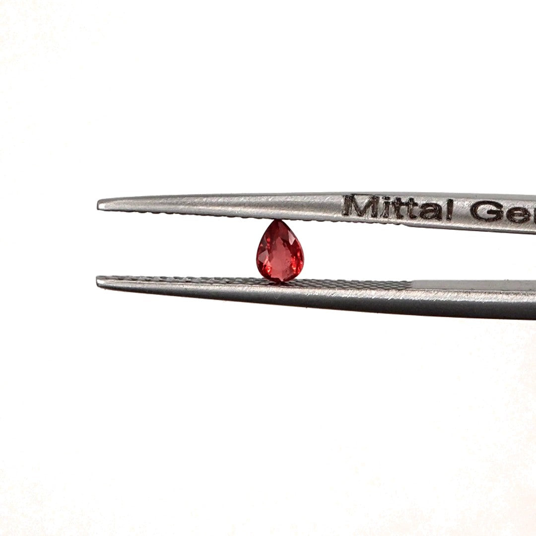 Natural Untreated Red Sapphire Calibrated Pears | 3x4mm & 4x5mm
