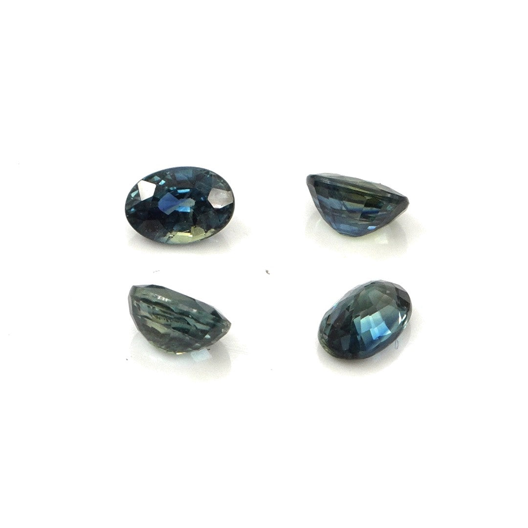 Natural Untreated Australian Teal Sapphire Calibrated Ovals | 3x5mm & 4x6mm