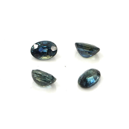 Natural Untreated Australian Teal Sapphire Calibrated Ovals | 3x5mm & 4x6mm