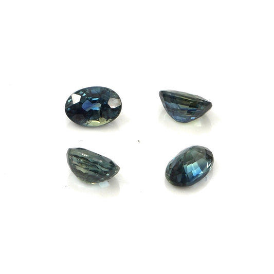 Natural Untreated Australian Teal Sapphire Calibrated Ovals | 3x5mm & 4x6mm