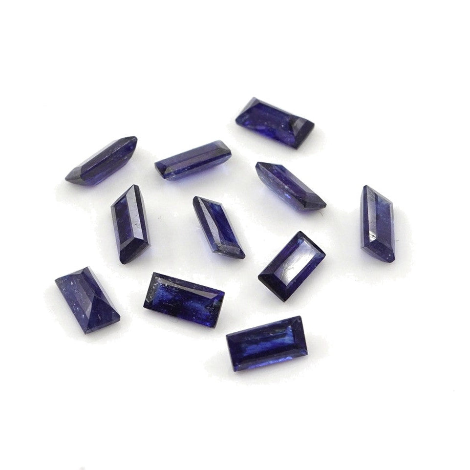 Natural Bangkok Blue Sapphire Calibrated Baguettes | 2x4mm & 2.5x5mm