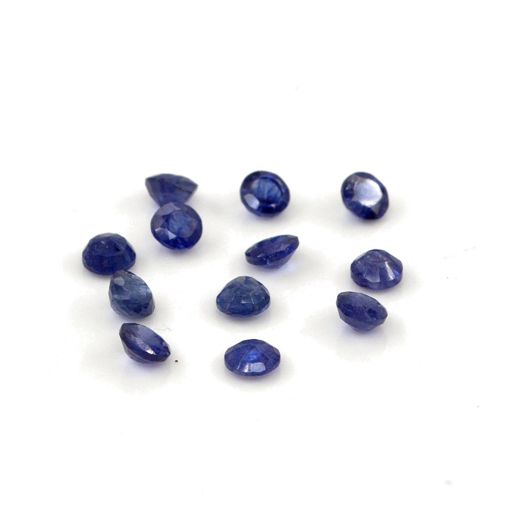 Natural Bangkok Blue Sapphire Calibrated Rounds | 3mm & 3.5mm