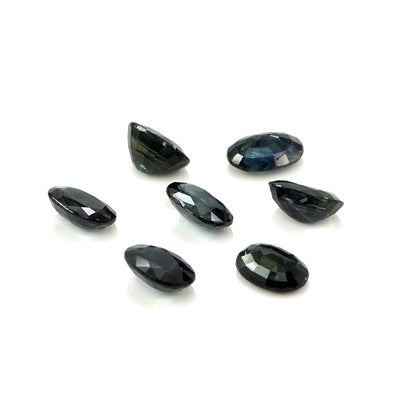 Natural Untreated Australian Teal Sapphire Calibrated Ovals | 5x6mm & 6x7mm