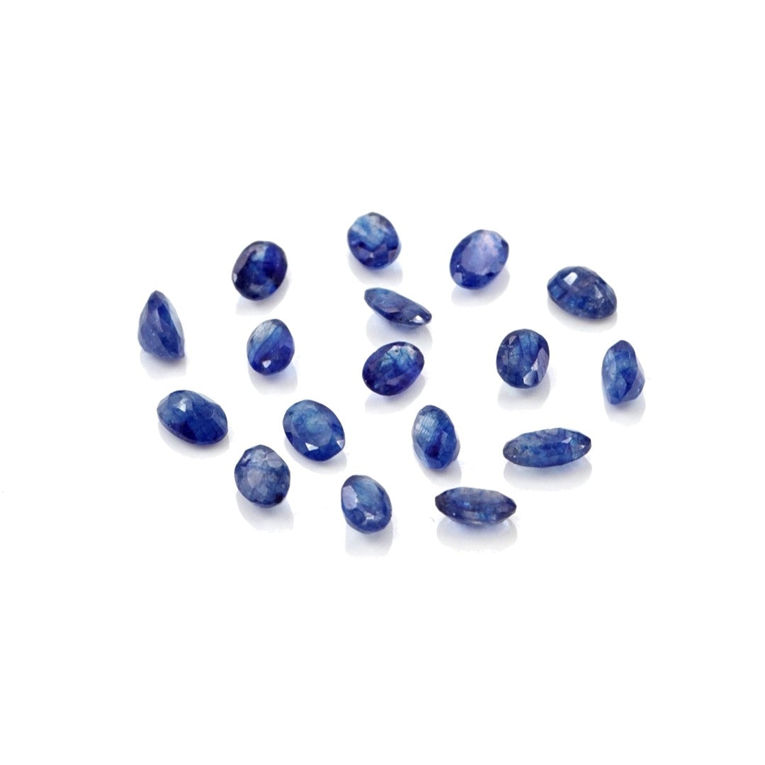 Natural Bangkok Blue Sapphire Calibrated Ovals | 3x5mm & 4x6mm