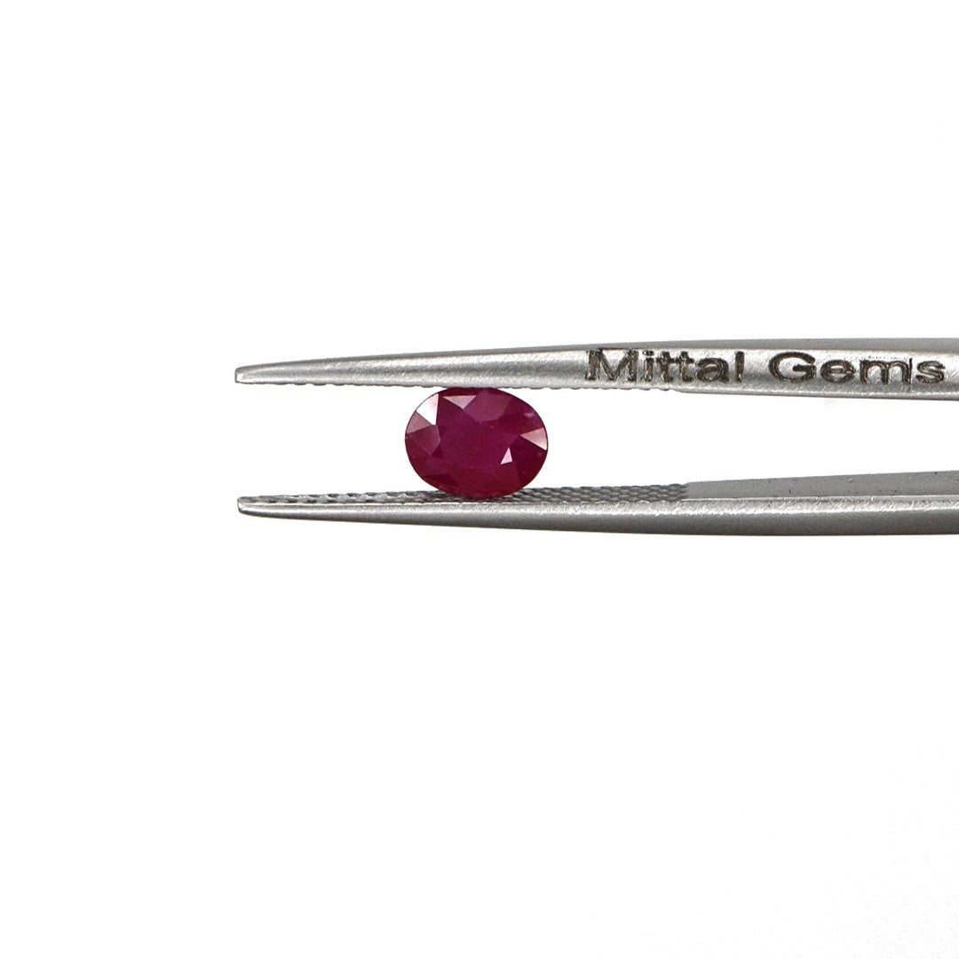 Natural Untreated African Ruby Calibrated Ovals | 5x6mm & 6x7mm