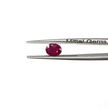 Natural Untreated African Ruby Calibrated Ovals | 5x6mm & 6x7mm