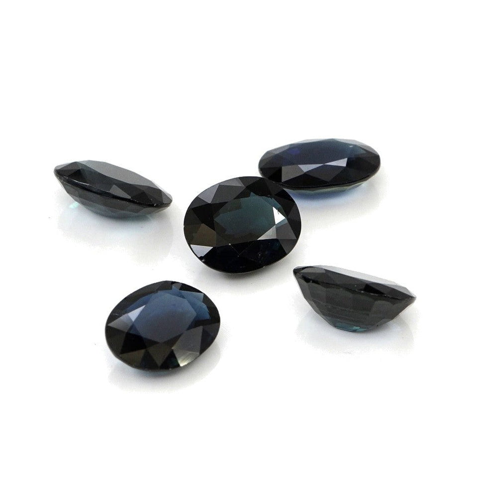 Natural Untreated Blue Sapphire Calibrated Ovals | 5x7mm & 6x8mm