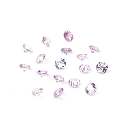 Natural Untreated Mozambique Pink Sapphire Calibrated Rounds | 2mm & 2.5mm
