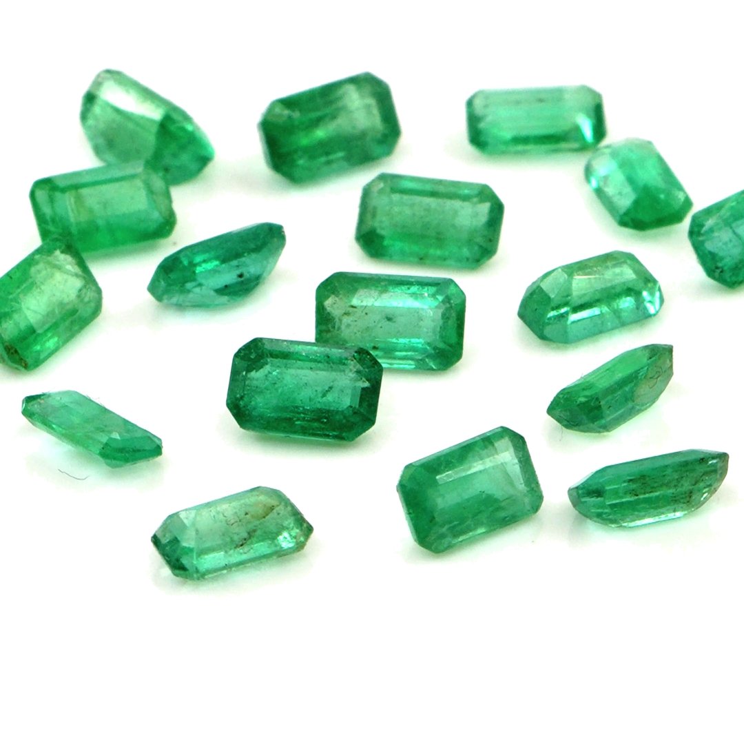 Natural Zambian Emerald Calibrated Octagons | 3x5mm & 4x6mm