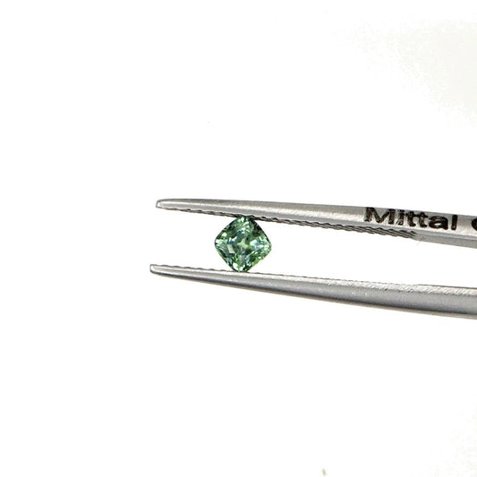 Natural Untreated Australian Teal Sapphire Calibrated Cushions | 3mm & 3.5mm