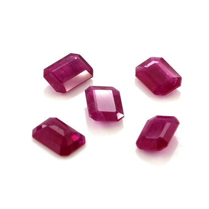 Natural Untreated Burma Ruby Calibrated Octagons | 5x7mm & 6x8mm