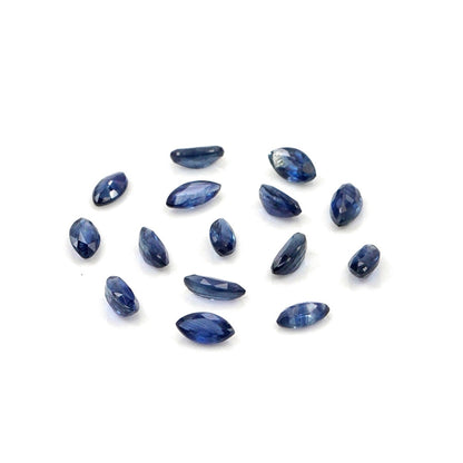Natural Untreated Blue Sapphire Calibrated Marquise | 1.5x3mm & 2x4mm