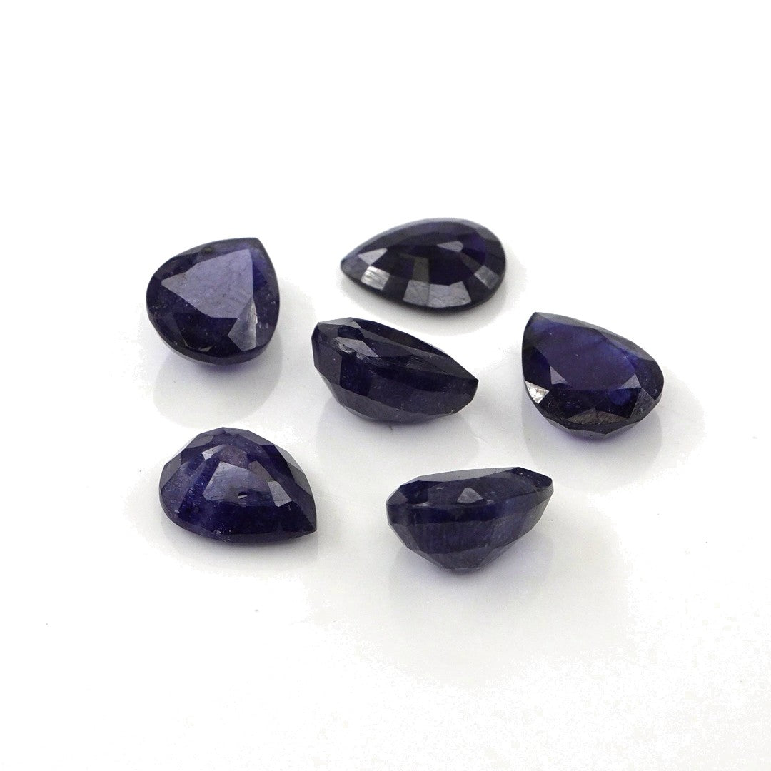 Natural Bangkok Blue Sapphire Calibrated Pears | 7x9mm & 8x10mm