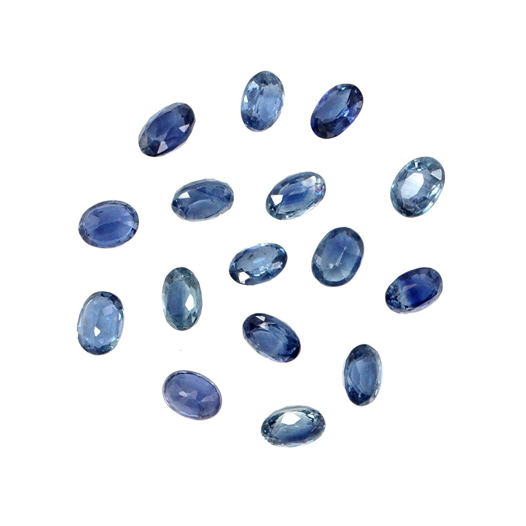 Natural Untreated Blue Sapphire Calibrated Ovals | 3x4mm & 4x5mm