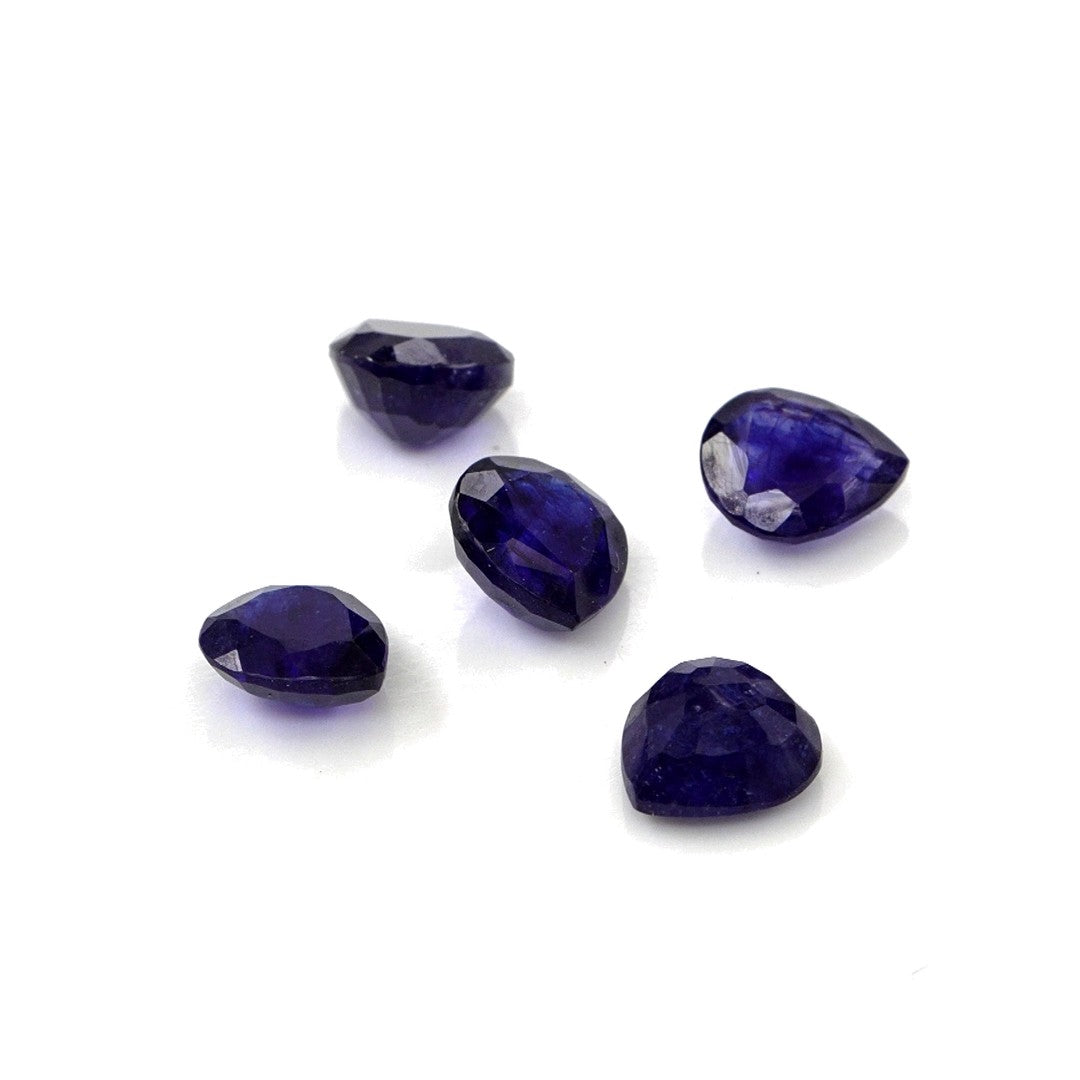 Natural Bangkok Blue Sapphire Calibrated Hearts | 5mm & 6mm