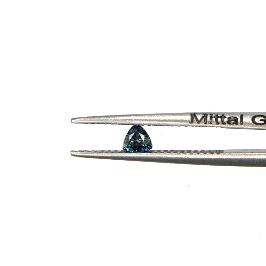 Natural Untreated Australian Teal Sapphire Calibrated Trillions | 4mm & 4.5mm
