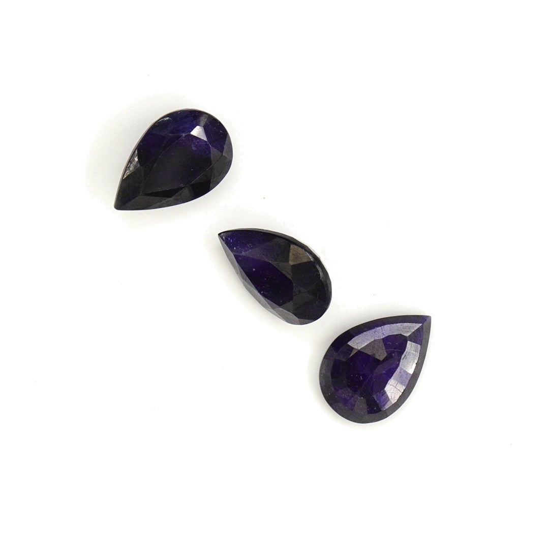Natural Bangkok Blue Sapphire Calibrated Pears | 9x11mm & 10x12mm
