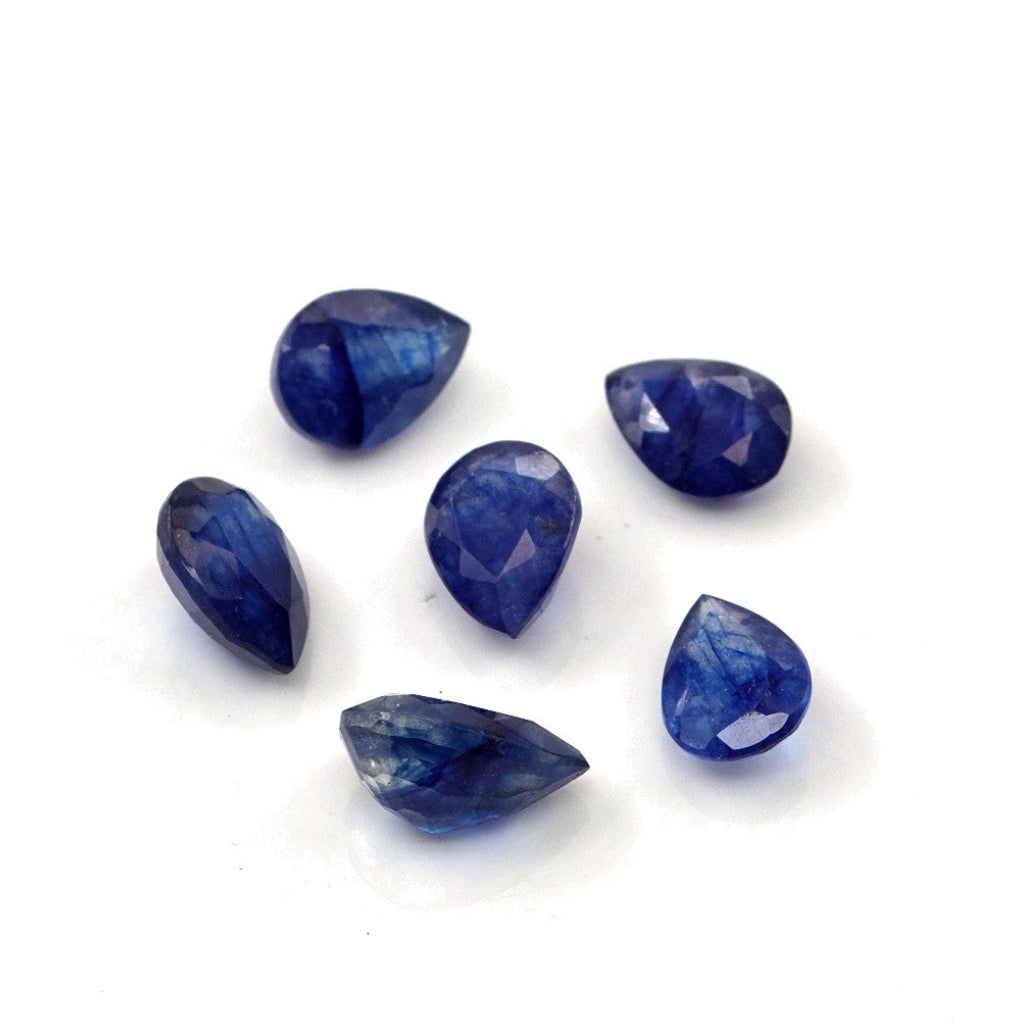 Natural Bangkok Blue Sapphire Calibrated Pears | 5x7mm & 6x8mm