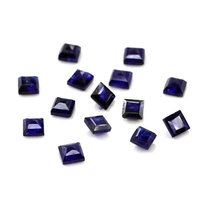 Natural Bangkok Blue Sapphire Calibrated Squares | 2mm & 2.5mm