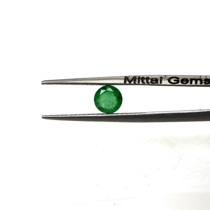Natural Zambian Emerald Calibrated Rounds | 4mm & 4.5mm