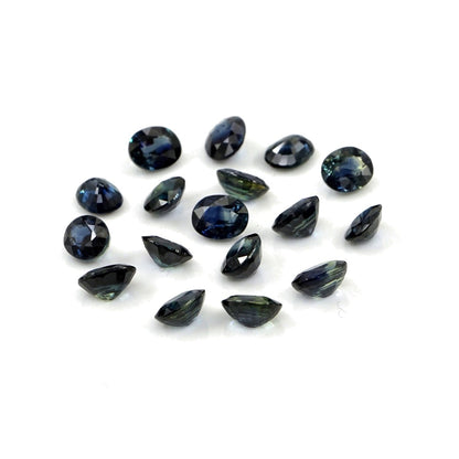 Natural Untreated Blue Sapphire Calibrated Ovals | 3x4mm & 4x5mm