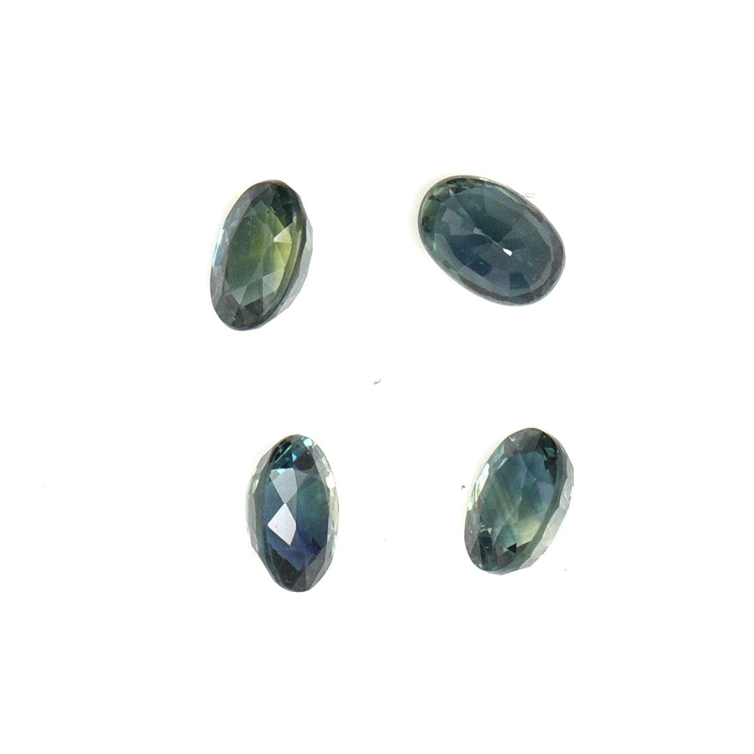 Natural Untreated Australian Teal Sapphire Calibrated Ovals | 3x5mm & 4x6mm
