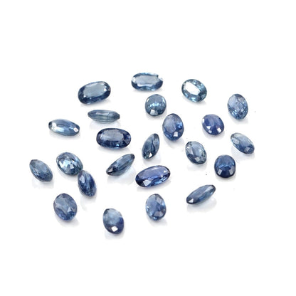 Natural Untreated Blue Sapphire Calibrated Ovals | 3x5mm & 4x6mm
